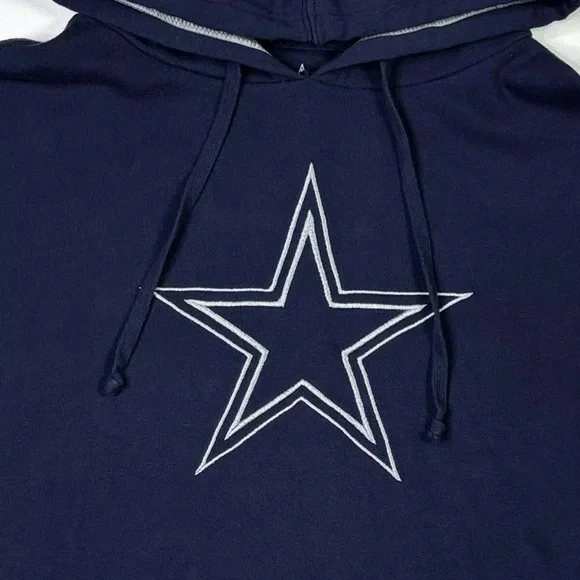 Dallas Cowboys Hoodie Men's Medium Authentic Navy NFL Football - Picture 5 of 9
